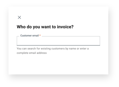 simple invoice customer entry